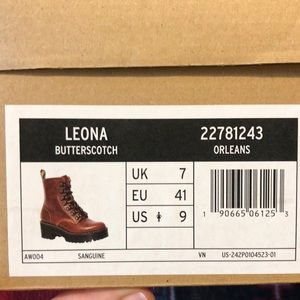 Leona  Butterscotch, New in Box. Color no longer available on Dr. Marten’s site
